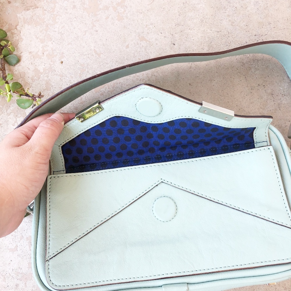 Rebecca Minkoff Turquoise Envelope Shoulder Bag - Picture 3 of 8